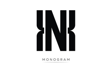 XN Creative Latter Logo. Monogram Logo Design.  Modern Minimal Initials Sing Symbol .