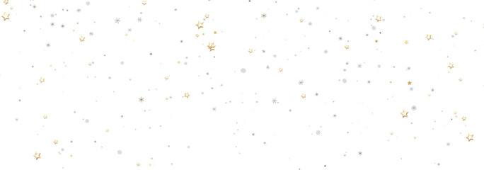 Beautiful image of gold and silver stars on white. Perfect for holidays, celebrations, and more!