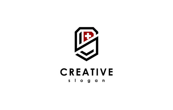 company logo design monogram sl