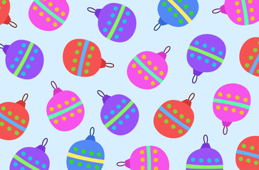 Background with colorful Christmas balls.