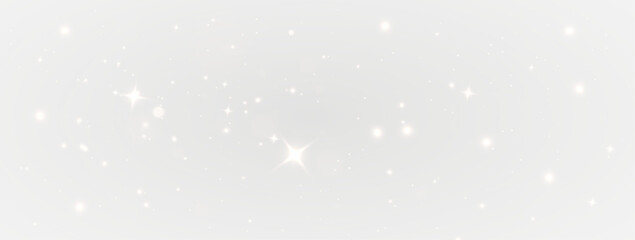 Elegant Christmas glow with bright sparkle, glittering dust and festive confetti effect.