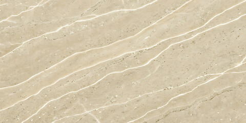Abstract beige marble texture with flowing white veins
