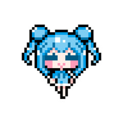 Pixel art girl 04 walking (2)