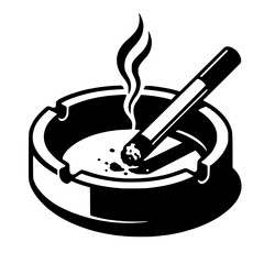 cigarettes and ashtrays icon