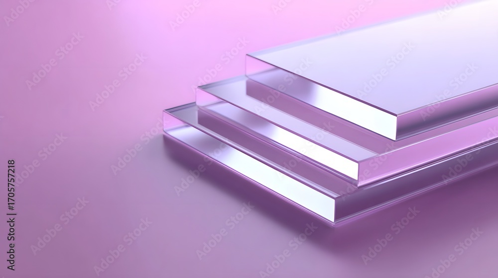 Aufkleber a serene and visually captivating image featuring clean, layered rectangular shapes arranged in a ha