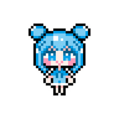 Pixel art girl 02 upright (2)