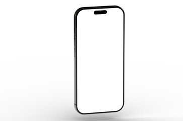 High-quality stock photo of a modern smartphone with a blank screen, ideal for app presentations or website mockups.