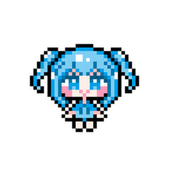 Pixel art girl 03 sitting (2)