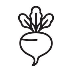 Obraz premium Organic farm turnip isolated on plain background