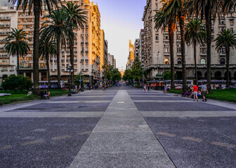Fototapeta premium walk through the city of Montevideo
