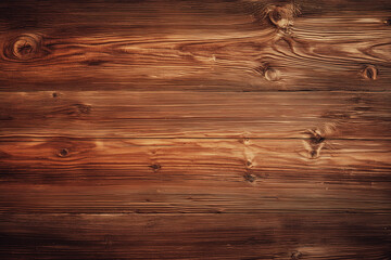 Naklejka premium Dark rustic wooden texture background — natural plank surface