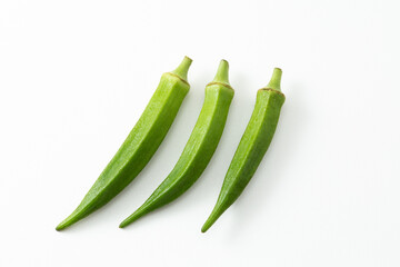 オクラ　白バック