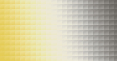 Subtle 3D geometric grid pattern with a soft yellow and silver color gradient background