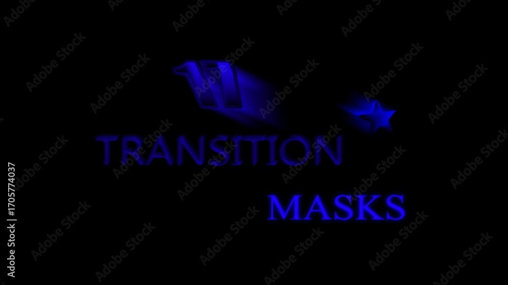 Poster texture 17 versions of modern luma mattes or alpha channels transition masks with a moving digital p