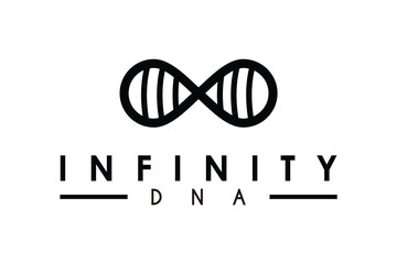 Infinity DNA Symbol – Science & Genetics Logo