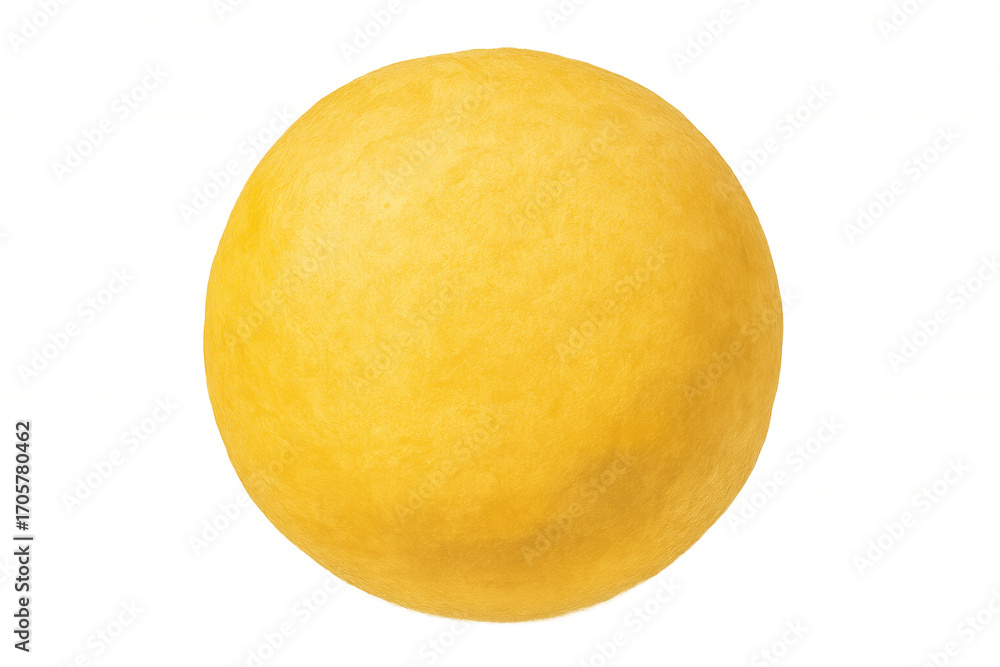 Aufkleber perfect yellow sphere with a slightly textured surface isolated on a transparent background, ideal f