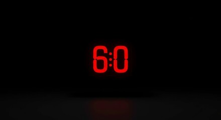 Digital time display with glowing orange numbers on a dark background showcasing time concept