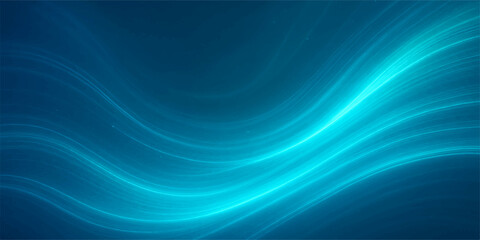 Fototapeta premium Abstract blue wave pattern with flowing energy lines creates a soft and colorful wallpaper design