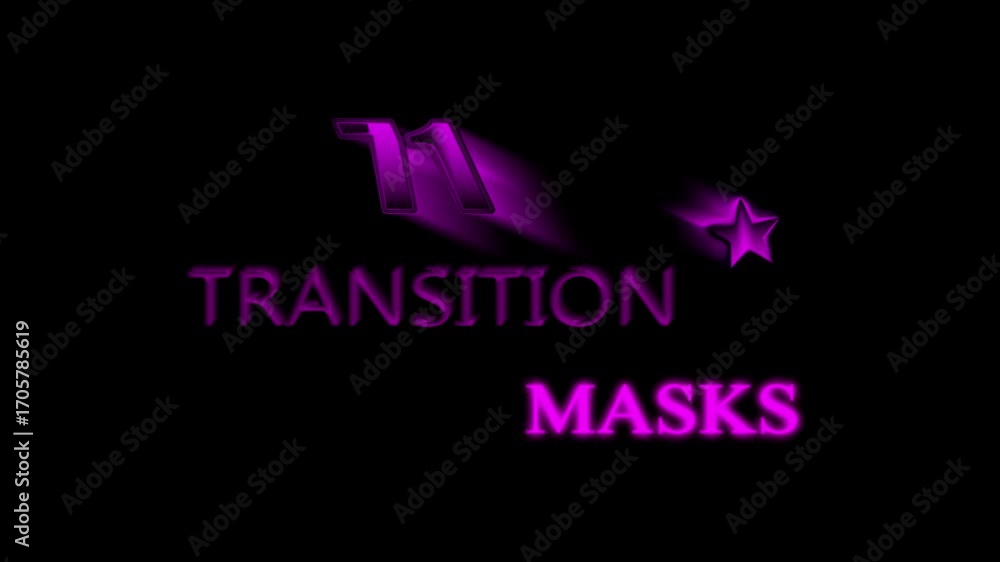 Poster texture 71 versions of modern luma mattes or alpha channels transition masks with a moving digital p