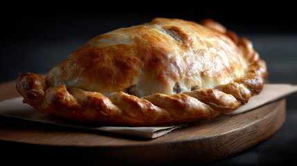 Cornish pasty traditional British pastry.