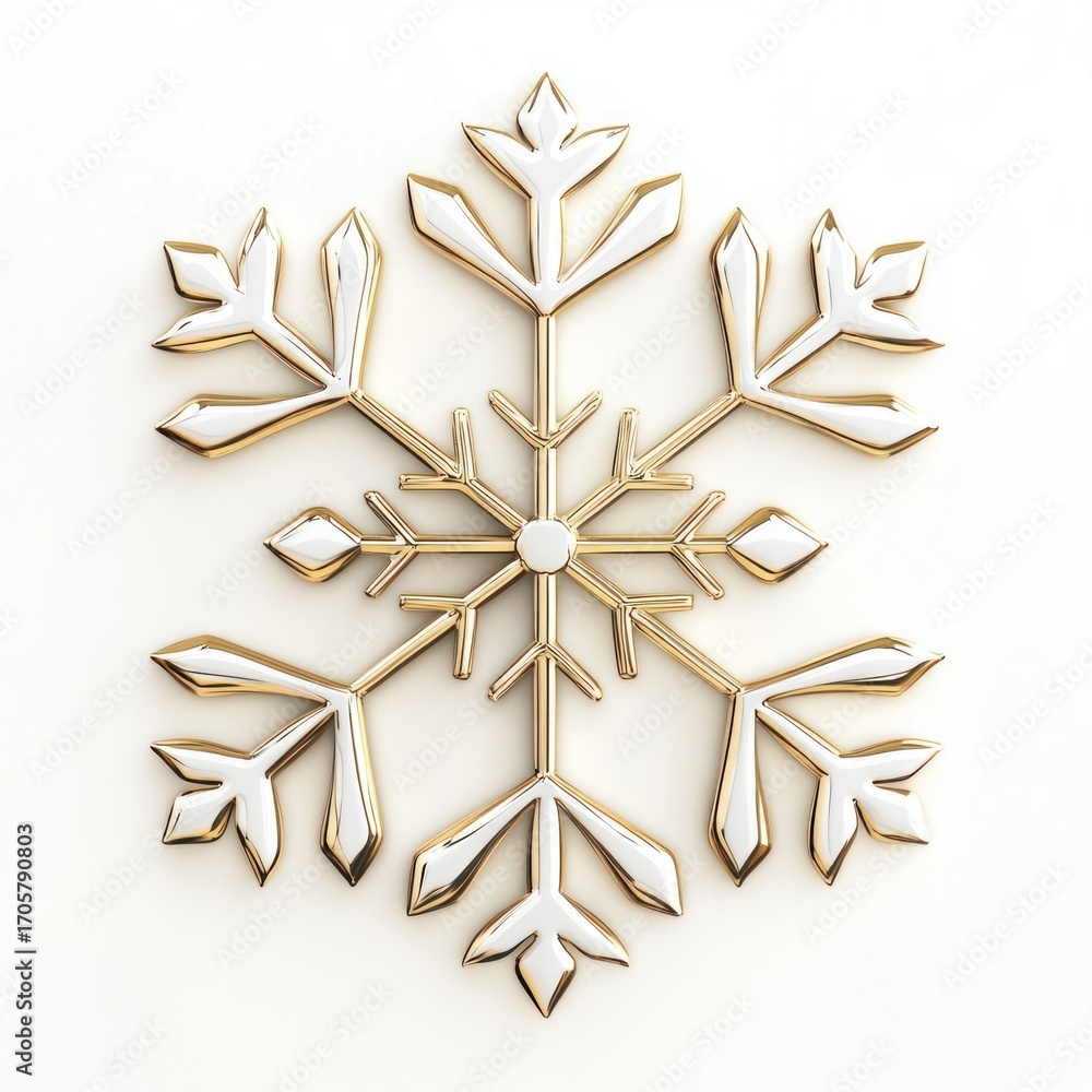 Wall mural snowflake snowflake elegant festive.
