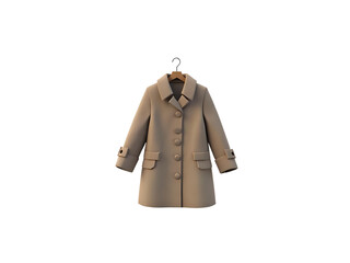 3D Coat Model PNG with Transparent Background
