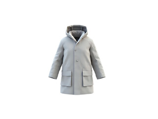 3D Coat Model PNG with Transparent Background
