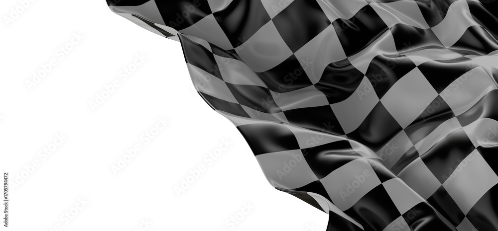 Poster background of checkered flag pattern