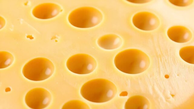 Closeup cheese slice texture