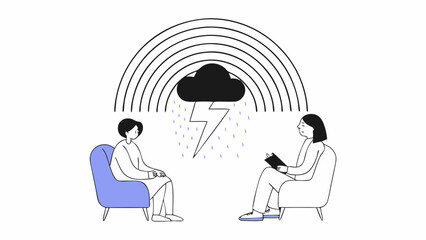 Therapy Session Navigating Storms with Compassion and Guidance