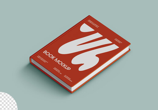 Book Cover Mockup Isolated