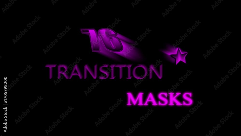 Poster texture 76 versions of modern luma mattes or alpha channels transition masks with a moving digital p