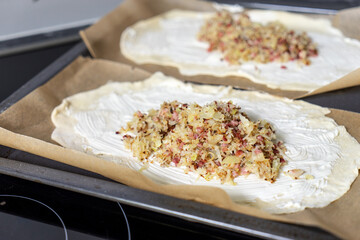 Blooz,deie, Dinelle, Dinette, Scherrkuchen, Wehe, pizza, Krautfladen, Krautpizza, süß, schwäbisch, baden württemberg 