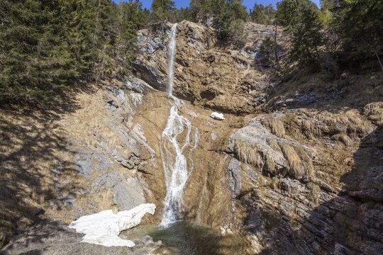Zipfelsbach waterfalls, near Hinterstein, Bad Hindelang, Oberallg&auml;u, Allg&auml;u, Bavaria, Germany