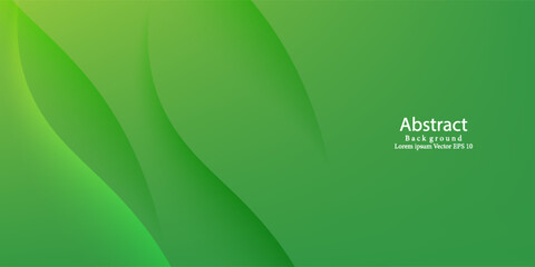 Abstract green wavy background. Vector EPS 10