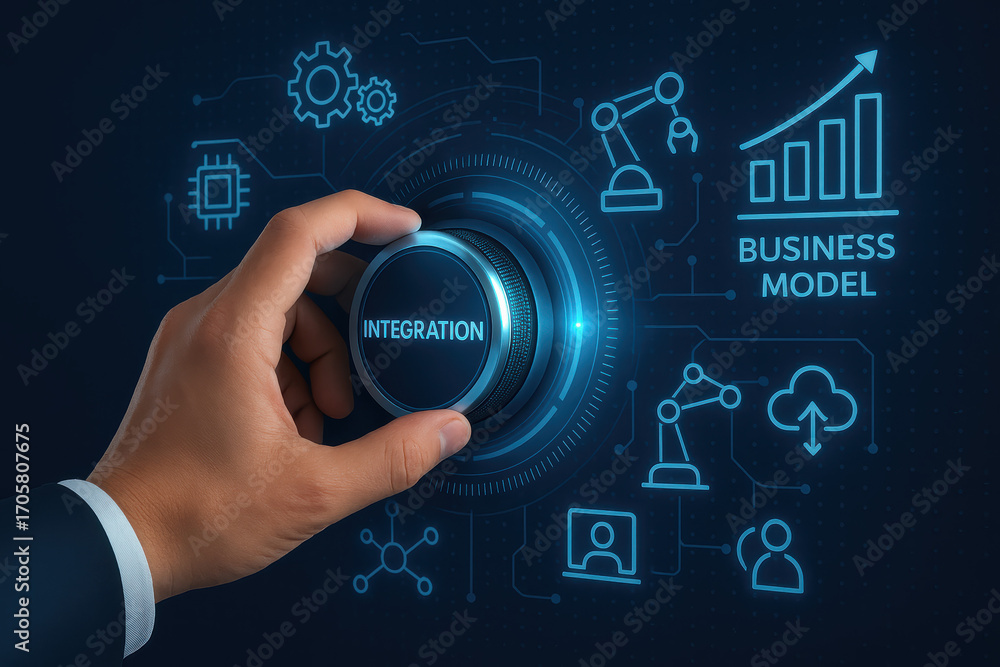 Poster integration and business model automation drive technology growth innovation and future development 
