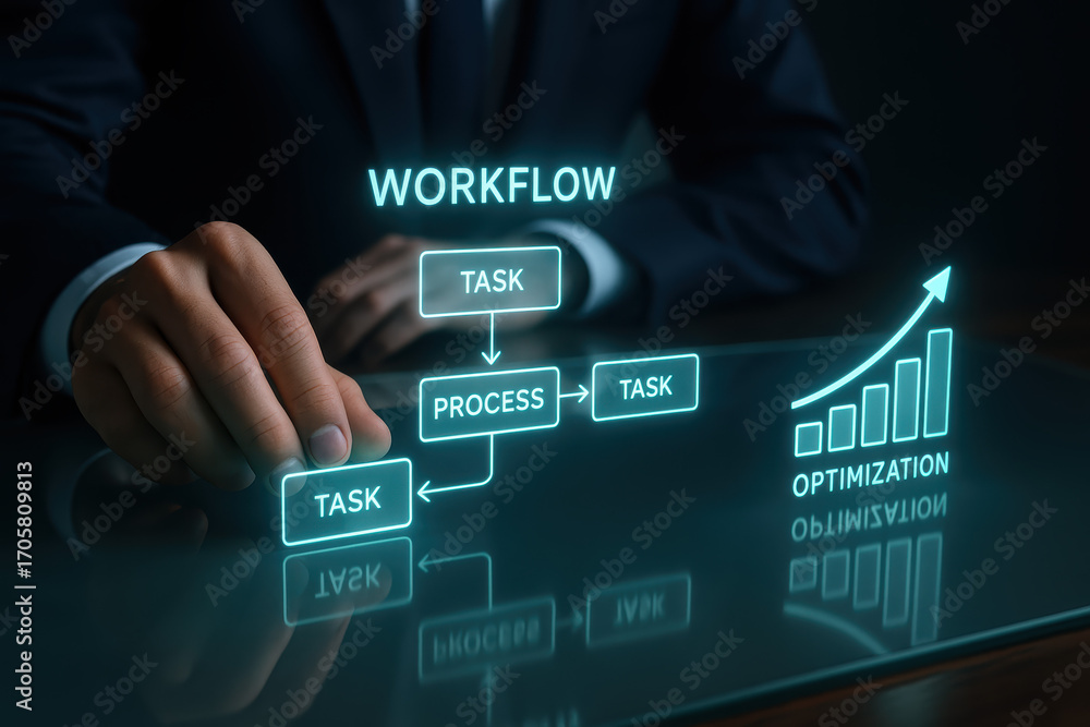 Poster workflow and optimization empower strategy to improve process task planning and method efficiency