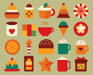 Festive holiday treats and decorations collection