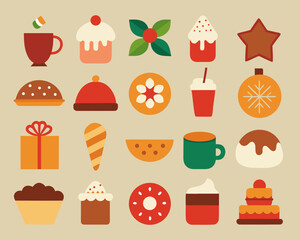 Festive holiday treats and decorations collection
