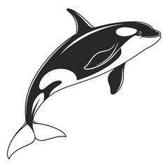 silhouette of a blue whole