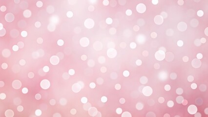 Delicate Pink Bokeh Background with Softly Glowing Circular Lights Perfect for Romantic Designs and Elegant Presentations