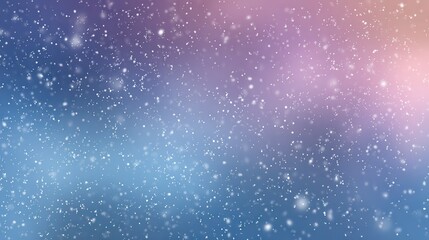 Fototapeta premium Soft, wintery gradient background with falling snow.