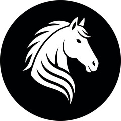 horse silhouette vector