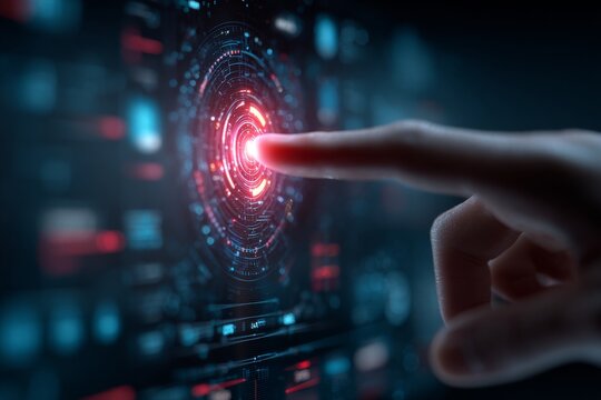 Navigating digital landscapes: the art of big data interfaces. Tech visualization. Subtle shifts in big data hud display: enhancing visual interaction. Neon displays. High-tech graphics.