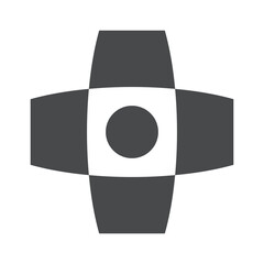 Aesthetic futuristic monochrome geometric pattern