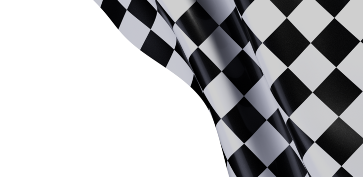 High-quality checkered flag image. Perfect for racing, sports, and victory themes. Download now!