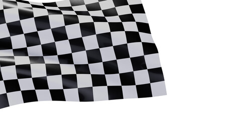 Fototapeta premium High-quality image of a checkered flag, perfect for racing, victory, and success themes.