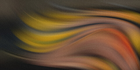 Abstract swirling waves of warm colors like yellow, orange, and brown create a dynamic and textured background