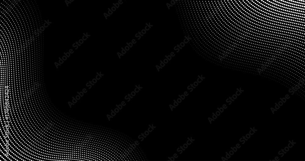 Aufkleber copy space with white dots on background in halftone pattern