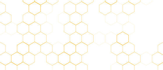 Yellow Hexagon Background . Abstract Honeycomb Pattern Design for web, wallpaper, app or print